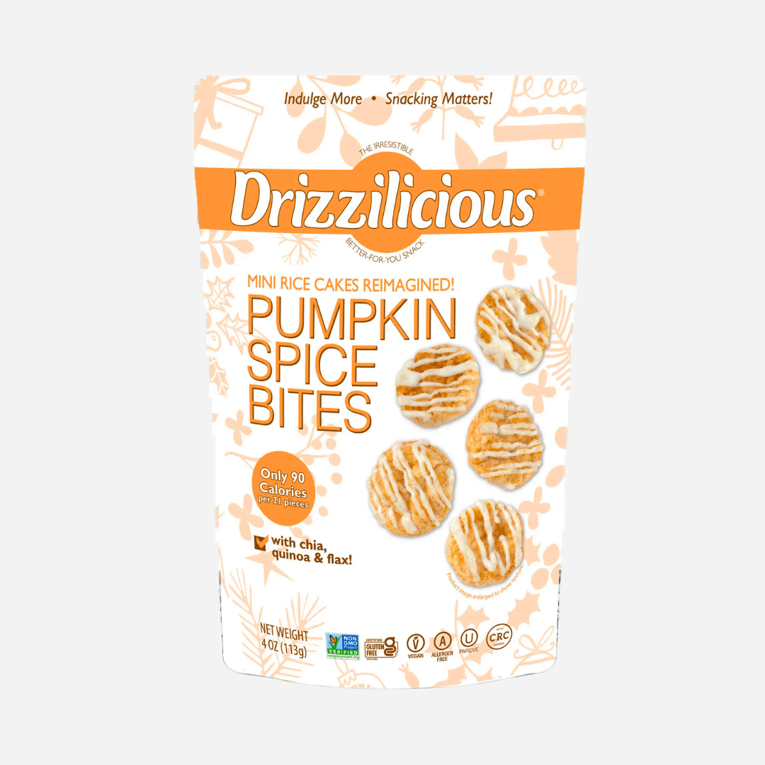 Drizzilicious Mini Rice Cakes - Pumpkin Spice