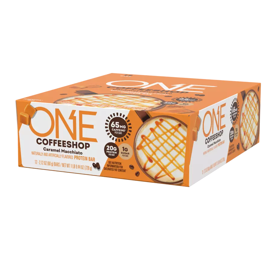 ONE Coffee Shop Protein Caffeine Bar Caramel Macchiato