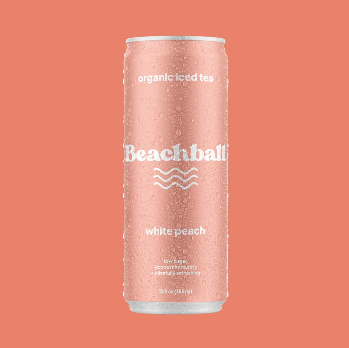 Beach Ball - White Peach