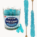 Light Blue Cotton Candy Rock Candy on a Stick