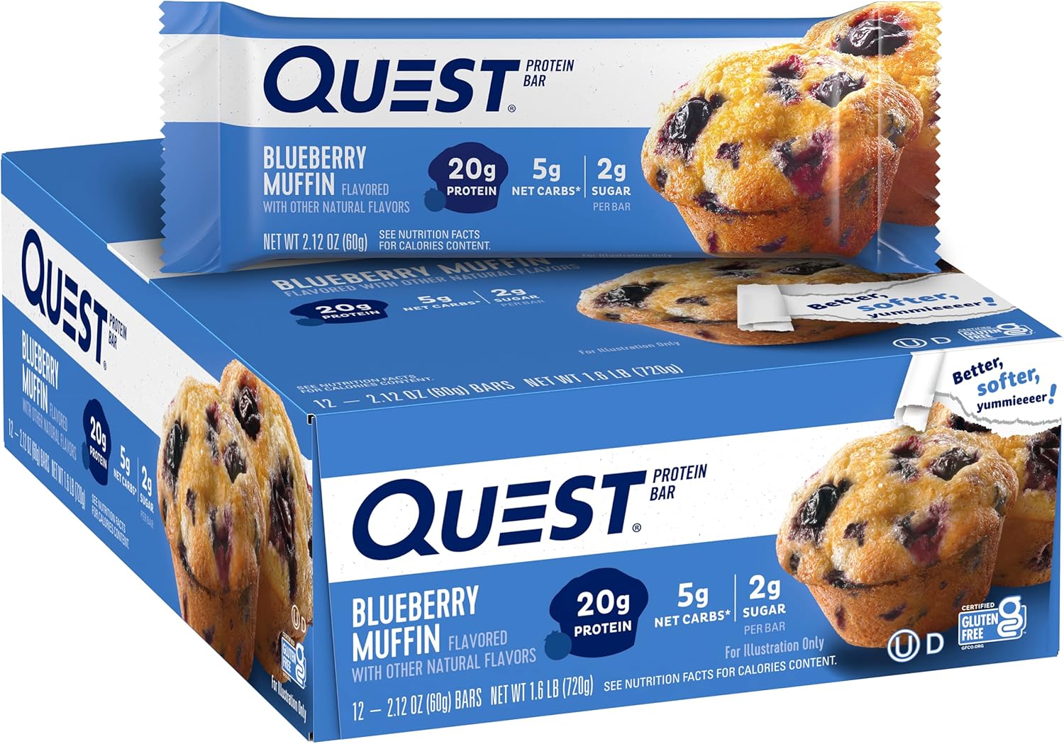 Quest Blueberry Muffin Protein Bar